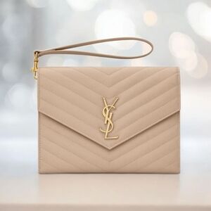 Saint Laurent Quilted Pouch